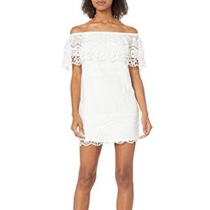 Ali & Jay Off the shoulder lace dress